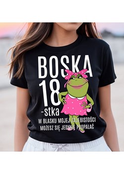 koszulka na 18 urodziny DLA KOBIETY - BOSKA 18 ze sklepu Time For Fashion w kategorii Bluzki damskie - zdjęcie 175638337