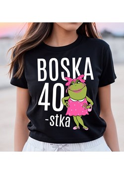 koszulka na 40 urodziny DLA KOBIETY - BOSKA 40 ze sklepu Time For Fashion w kategorii Bluzki damskie - zdjęcie 175638475