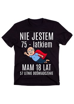 Koszulka NA 75 urodziny NIE JESTEM 75 LATKIEM ze sklepu Time For Fashion w kategorii T-shirty męskie - zdjęcie 175638528