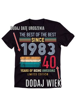 KOSZULKA URODZINOWA DLA KOLEGI NA PREZENT - DODAJ DATĘ I WIEK ze sklepu Time For Fashion w kategorii T-shirty męskie - zdjęcie 175638866