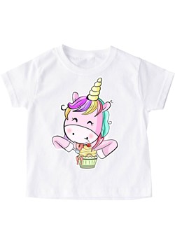 dziecięca koszulka dla dziewczynki Z UNICORNEM PONY2 ze sklepu Time For Fashion w kategorii Bluzki dziewczęce - zdjęcie 175638989