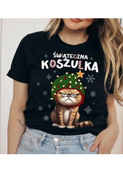 śmieszna damska koszulka na święta świąteczna koszulka ze sklepu Time For Fashion w kategorii Bluzki damskie - zdjęcie 175638998