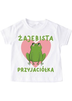 koszulka dla koleżanki żajebista przyjaciółka ze sklepu Time For Fashion w kategorii Bluzki dziewczęce - zdjęcie 175639039