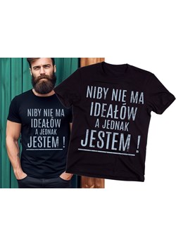 FAJNA Koszulka dla chłopaka NIBY NIE MA IDEAŁÓW A JEDNEJ JESTEM ze sklepu Time For Fashion w kategorii T-shirty męskie - zdjęcie 175639079