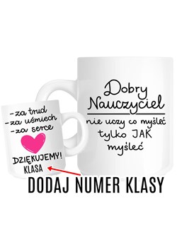 KUBKI NA DZIEŃ NAUCZYCIELA - DODAJ NUMER KLASY ze sklepu Time For Fashion w kategorii Kubki - zdjęcie 175639267