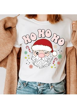 DAMSKA KOSZULKA ZE ŚWIĄTECZNYM MOTYWEM ho hoho ze sklepu Time For Fashion w kategorii Bluzki damskie - zdjęcie 175639329