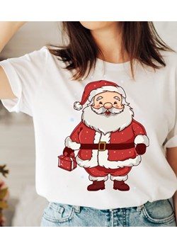 DAMSKA KOSZULKA na mikołajki santa95 ze sklepu Time For Fashion w kategorii Bluzki damskie - zdjęcie 175639429