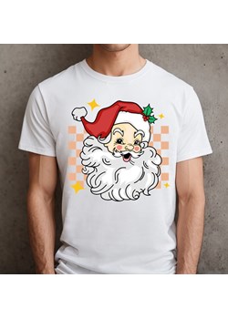 biała Męska koszulka na mikołajki z mikołajem santa94 ze sklepu Time For Fashion w kategorii T-shirty męskie - zdjęcie 175639436