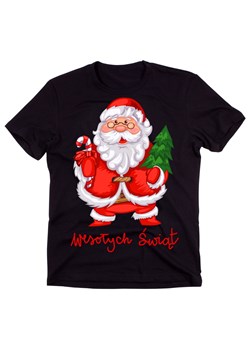 Męska koszulka z mikołajem wesołych świąt mikolajki34 ze sklepu Time For Fashion w kategorii T-shirty męskie - zdjęcie 175639577