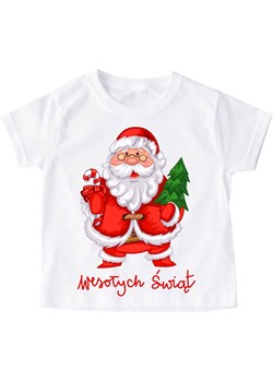 Koszulka dla dziecka świąteczna mikolajki34 - id: 139996 - marki Timeforf - 175639579 Koszulka dla dziecka świąteczna mikolajki34 ze sklepu Time For Fashion w kategorii Bluzki dziewczęce - zdjęcie 175639579
