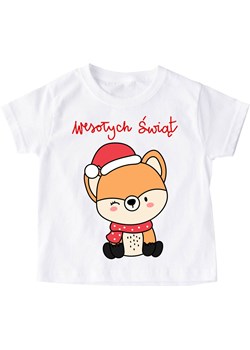 Koszulka dziecięca świąteczna wzór mikolajki51 ze sklepu Time For Fashion w kategorii Bluzki dziewczęce - zdjęcie 175639637