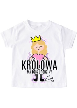 Koszulka na urodziny dla dziewczynki - blondynka ze sklepu Time For Fashion w kategorii Bluzki dziewczęce - zdjęcie 175639758