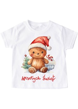 Świąteczna dziecięca koszulka santa115 ze sklepu Time For Fashion w kategorii Bluzki dziewczęce - zdjęcie 175639815