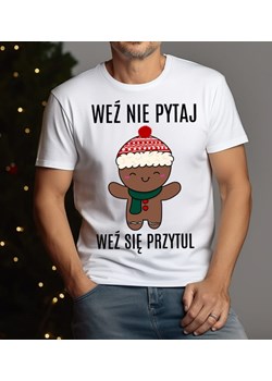 Męska świąteczna koszulka na prezent pod choinkę ze sklepu Time For Fashion w kategorii T-shirty męskie - zdjęcie 175639879