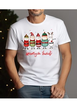 Męska świąteczna koszulka na prezent pod choinkę SANTA104 ze sklepu Time For Fashion w kategorii T-shirty męskie - zdjęcie 175639885