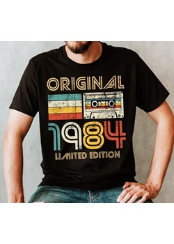 Czarna koszulka na 40-stke ORIGINAL 1984 ze sklepu Time For Fashion w kategorii T-shirty męskie - zdjęcie 175640329