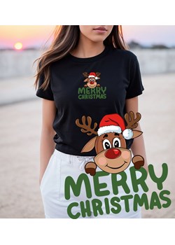 damska koszulka na święta merry christmas ze sklepu Time For Fashion w kategorii Bluzki damskie - zdjęcie 175640339