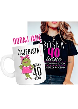 Zestaw na 40 urodziny - koszulka plus kubek z imieniem na 40 ze sklepu Time For Fashion w kategorii Bluzki damskie - zdjęcie 175640349