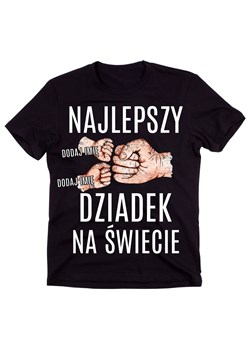 Koszulka NAJLEPSZY DZIADEDEK NA ŚWIECIE - DODAJ IMIIONA 2 WNUCZĄT ze sklepu Time For Fashion w kategorii T-shirty męskie - zdjęcie 175640355