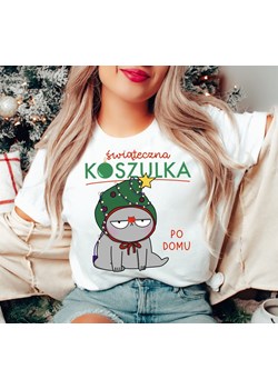 DAMSKA koszulka świąteczna KOSZULKA PO DOMU ze sklepu Time For Fashion w kategorii Bluzki damskie - zdjęcie 175640465