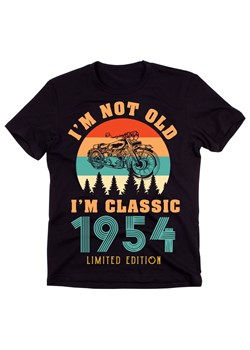 męska koszulka na 70 urodziny z motorem ze sklepu Time For Fashion w kategorii T-shirty męskie - zdjęcie 175640627
