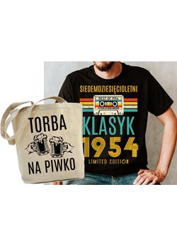 ZESTAW NA PREZENT 70 URODZINY KOSZULKA MĘSKA PLUS TORBA ze sklepu Time For Fashion w kategorii T-shirty męskie - zdjęcie 175640648