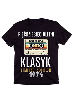 męska koszulka NA 50 URODZINY 50 LETNI KLASYK ze sklepu Time For Fashion w kategorii T-shirty męskie - zdjęcie 175640686