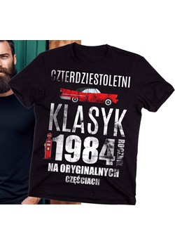 męska Koszulka na 40 - CZTERDZIESTOLETNI KLASYK 1984 ze sklepu Time For Fashion w kategorii T-shirty męskie - zdjęcie 175640809