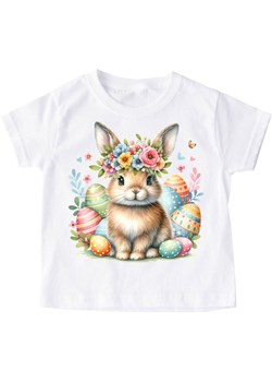 dziecięca wielkanocja koszulka z królikiem bunny3 ze sklepu Time For Fashion w kategorii Bluzki dziewczęce - zdjęcie 175641065