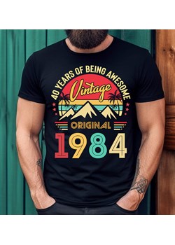 męska koszulka na 40 urodziny PREZENT NA CZTERDZIESTKĘ DLA FACETA ze sklepu Time For Fashion w kategorii T-shirty męskie - zdjęcie 175641115