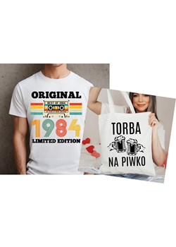 PREZENT NA 40 MĘSKA Koszulka na 40 urodziny - PLUS TORBA ze sklepu Time For Fashion w kategorii T-shirty męskie - zdjęcie 175641269