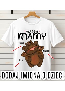 Koszulka na dzień mamy - gang mamy z trójką dzieci ze sklepu Time For Fashion w kategorii Bluzki damskie - zdjęcie 175641875