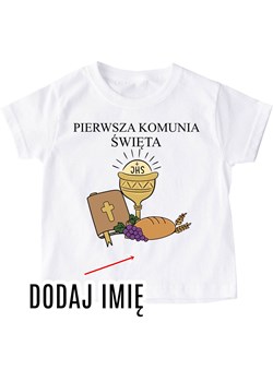 Koszulka na komunię, pamiątka pierwsze komunii świętej ze sklepu Time For Fashion w kategorii Bluzki dziewczęce - zdjęcie 175641885