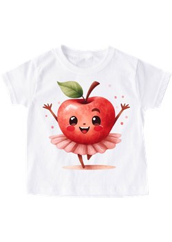 dziecięca Koszulka z jabłkiem na dzień jabłka jabłko12 ze sklepu Time For Fashion w kategorii Bluzki dziewczęce - zdjęcie 175642346