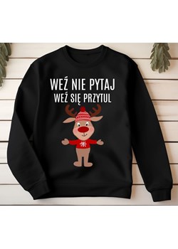 Śmieszna bluza świąteczna weź nie pytaj weź się przytul ze sklepu Time For Fashion w kategorii Bluzy męskie - zdjęcie 175642536