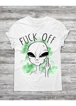 Koszulka męska fuck you + kosmita ze sklepu Time For Fashion w kategorii T-shirty męskie - zdjęcie 175642737