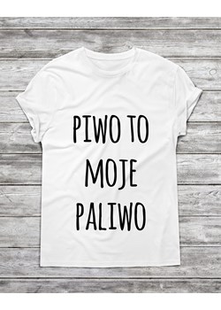 Koszulka męska "PIWO TO MOJE PALIWO" - id: 35970 - marki Timeforf - 175643018 Koszulka męska "PIWO TO MOJE PALIWO" ze sklepu Time For Fashion w kategorii T-shirty męskie - zdjęcie 175643018