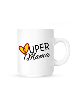 Kubek SUPER MAMA Z SERDUSZKIEM ze sklepu Time For Fashion w kategorii Kubki - zdjęcie 175643057