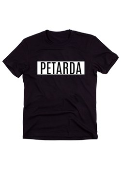 Czarny Klasyczny T-shirt "PETARDA" ze sklepu Time For Fashion w kategorii Bluzki damskie - zdjęcie 175643076