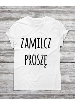 Koszulka męska "Zamilcz proszę " ze sklepu Time For Fashion w kategorii T-shirty męskie - zdjęcie 175643268