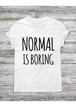 Koszulka męska "Normal is boring " ze sklepu Time For Fashion w kategorii T-shirty męskie - zdjęcie 175643516