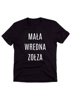 Czarny Klasyczny T-shirt "MAŁA WREDNA ZOŁZA" ze sklepu Time For Fashion w kategorii Bluzki damskie - zdjęcie 175643678