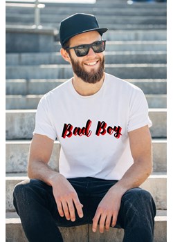 Koszulka męska BAD BOJ(CZARNO CZERWONY) ze sklepu Time For Fashion w kategorii T-shirty męskie - zdjęcie 175644025