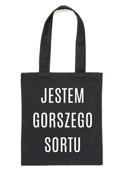 Czarny Shopper"JESTEM GORSZEGO SORTU" ze sklepu Time For Fashion w kategorii Torby Shopper bag - zdjęcie 175644205