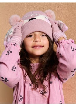 Sinsay - Komplet czapka i rękawiczki - różowy ze sklepu Sinsay w kategorii Czapki dziecięce - zdjęcie 175649878