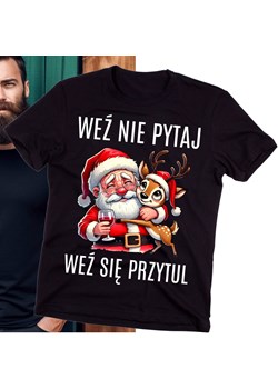 Koszulka dla męża na święta - weź nie pytaj weź się przytul ze sklepu Time For Fashion w kategorii T-shirty męskie - zdjęcie 175651128