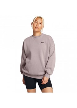 Damska bluza dresowa nierozpinana bez kaptura Under Armour UA Icon Hwt Flc Os Crew - beżowa ze sklepu Sportstylestory.com w kategorii Bluzy damskie - zdjęcie 175652145