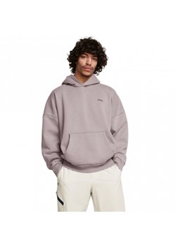 Męska bluza dresowa nierozpinana z kapturem Under Armour UA Icon Hwt Flc Wash Os Hood - beżowa ze sklepu Sportstylestory.com w kategorii Bluzy męskie - zdjęcie 175652176