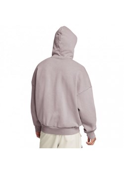 Męska bluza dresowa nierozpinana z kapturem Under Armour UA Icon Hwt Flc Wash Os Hood - beżowa ze sklepu Sportstylestory.com w kategorii Bluzy męskie - zdjęcie 175652178