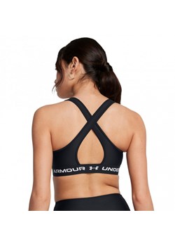 Biustonosz treningowy Under Armour Crossback Mid Bra - czarny ze sklepu Sportstylestory.com w kategorii Biustonosze - zdjęcie 175652278